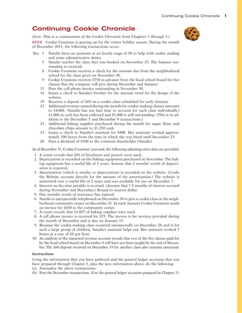continuing cookie cronicle ccc4 solutions PDF