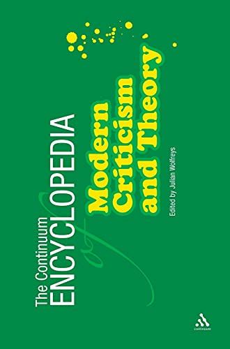 continuum encyclopedia of modern criticism and theory Epub