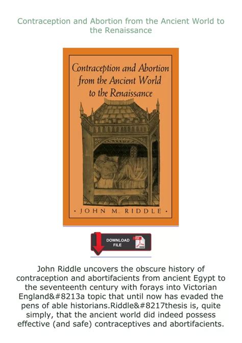 contraception and abortion from the ancient world to the renaissance Kindle Editon