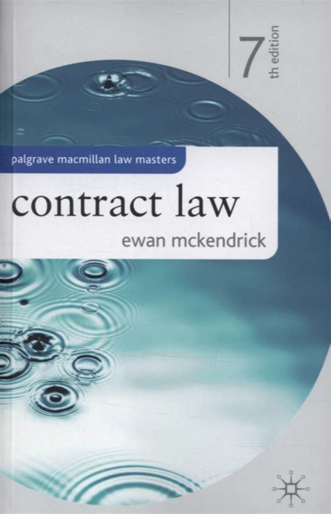 contract law ewan mckendrick 10th edition pdf Kindle Editon