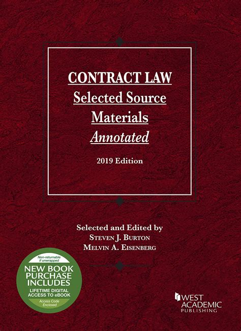 contract law selected source materials annotated selected statutes PDF