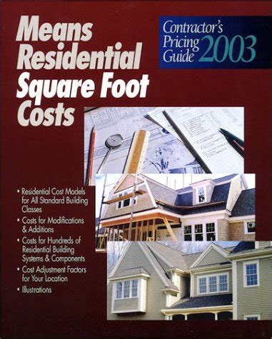 contractors pricing guide residential square foot costs 1999 PDF