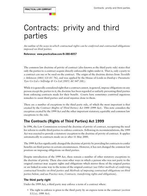 contracts rights of third parties act