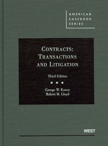 contracts transactions and litigation 3rd edition american casebook Epub