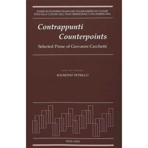 contrappunti or counterpoints selected prose of giovanni cecchetti Kindle Editon