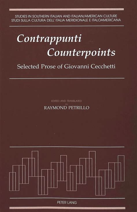 contrappunti or counterpoints selected prose of giovanni cecchetti Kindle Editon