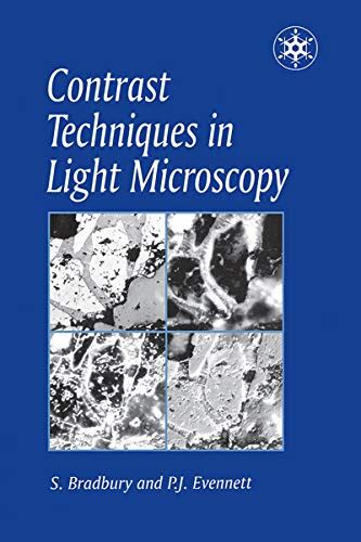 contrast techniques in light microscopy microscopy handbooks Epub
