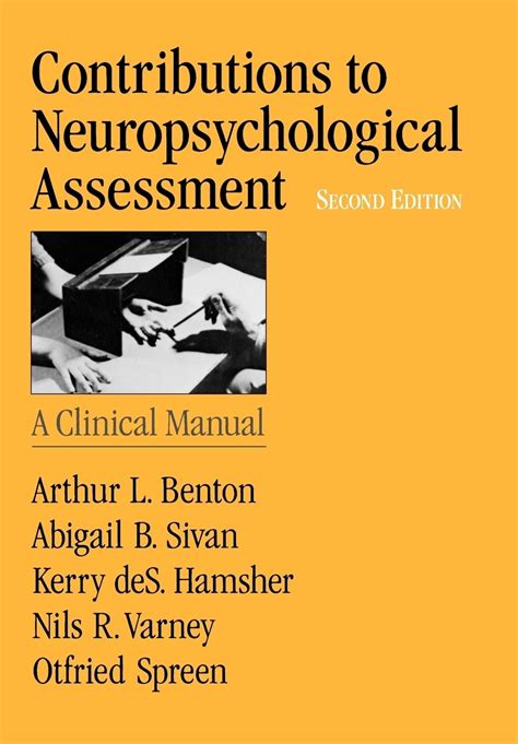 contributions to neuropsychological assessment a clinical manual Doc