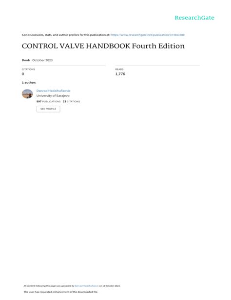 control valve handbook 4th edition Reader