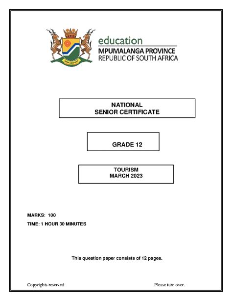controlled test paper for march grade 12 PDF