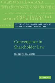 convergence in shareholder law convergence in shareholder law Kindle Editon