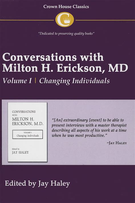 conversations with milton h erickson m d changing individuals vol 1 Reader