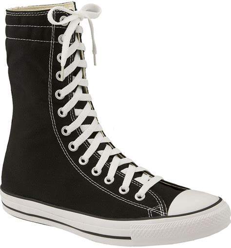 converse high tops black womens