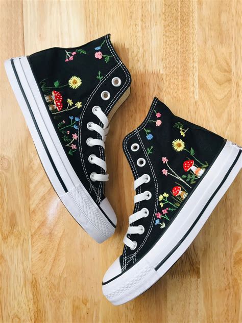 converse shoes embroidered