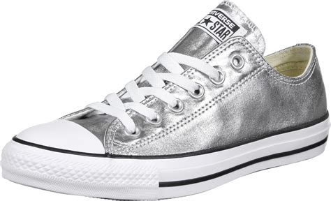 converse shoes silver