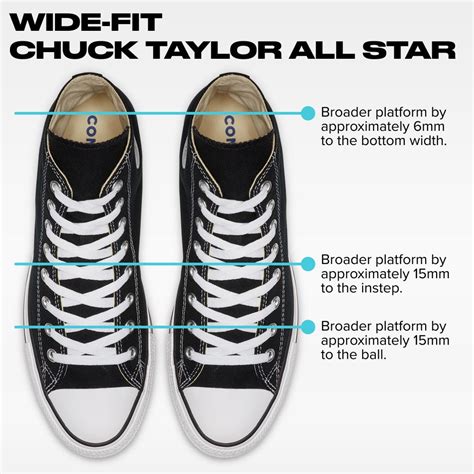 converse shoes wide fit