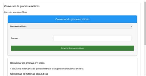 conversor de gramas para libras