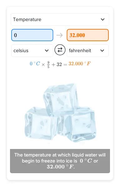 convert 0c to fahrenheit