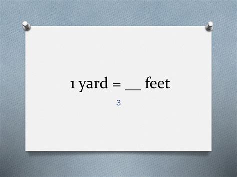 convert 1 yard to feet