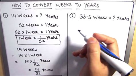 convert 1 year to weeks