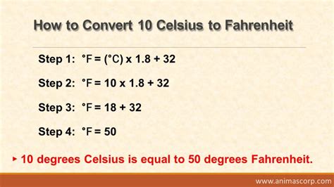 convert 10 c