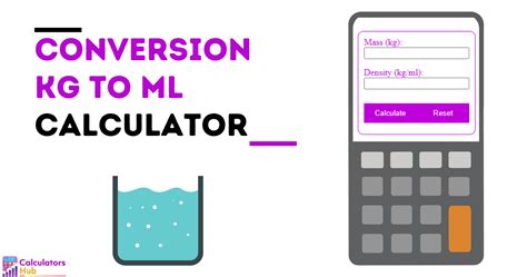 convert ml to kg calculator