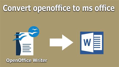 convert openoffice document to PDF