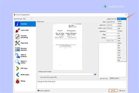convert pdf to epub free PDF