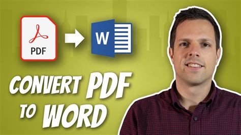 convert pdf to word document for editing PDF