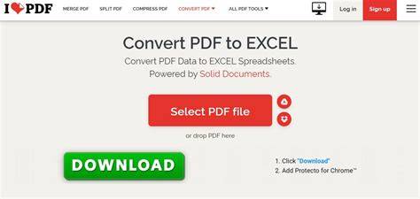 convert pdf to xls online Epub