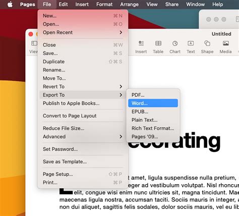 convert to microsoft word document on mac PDF