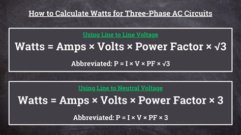 converter ampere to watt