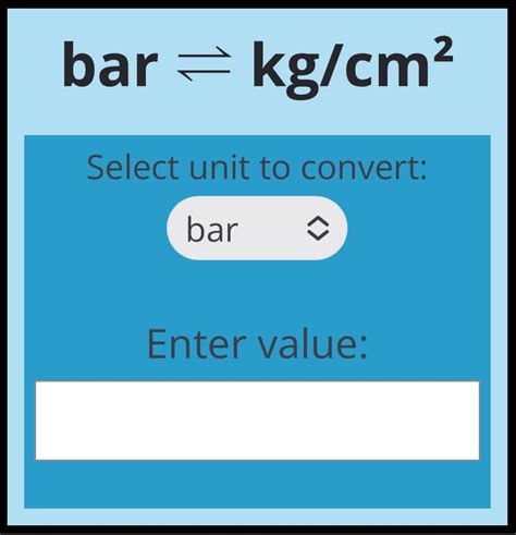 converter bar to kg