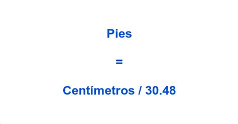 convertidor centimetros a pies