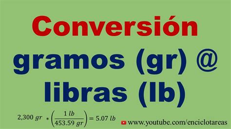 convertidor de libras a gramos