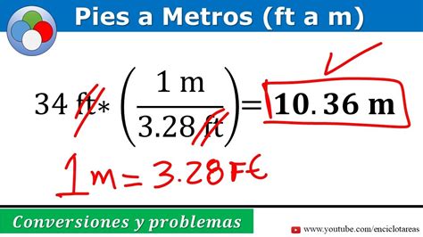 convertidor de metros a pies