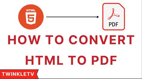 converting html file to pdf Reader