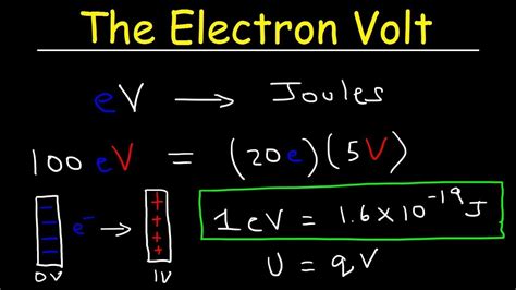 converting joules to electron volts