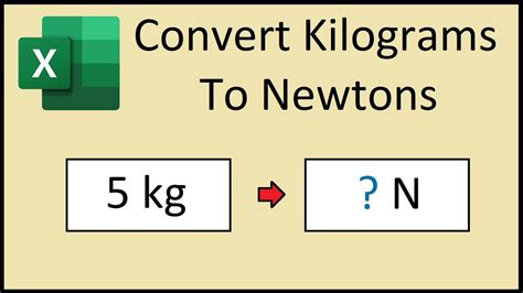 converting kg to newtons