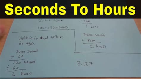 converting seconds to hours