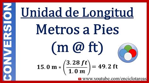 convertir de metros a ft