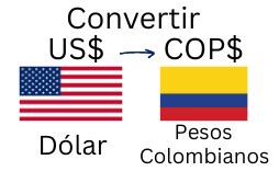 convertir dolar a peso colombiano