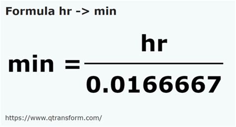 convertir hr a min