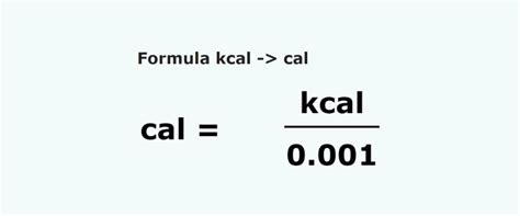 convertir kcal a cal