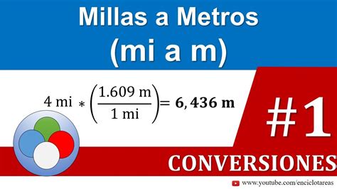 convertir metros a millas