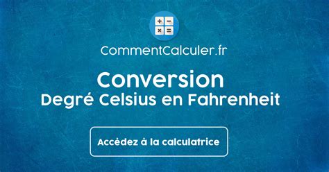 convertisseur degré fahrenheit en celsius