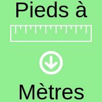 convertisseur pied metre