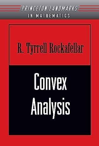 convex analysis princeton landmarks in mathematics and physics PDF