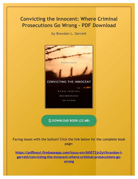 convicting the innocent where criminal prosecutions go wrong Epub