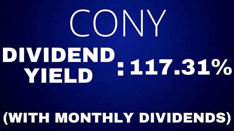 cony ex dividend date 2025: A Comprehensive Guide